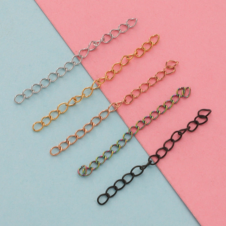 5cm stainless steels bracelet necklace extension chain