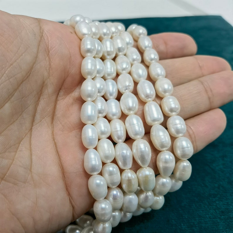 AA+ 7-8mm white freshwater rice pearls