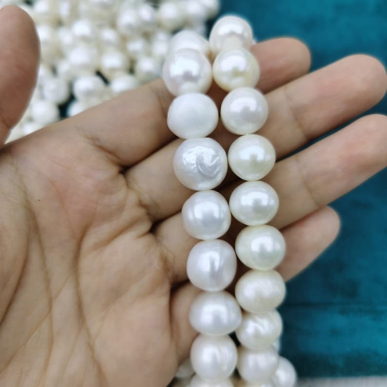 AA High Luster 11-12mm Round Freshwater Pearls