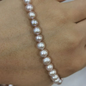 AA High Luster 6-7mm Round Lavender Freshwater Pearls
