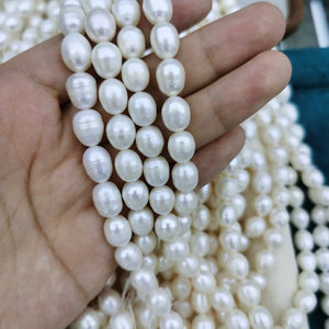 8-9mm short white rice pearl