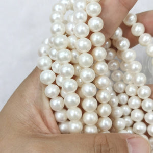 AA High Luster 8-9mm Round Freshwater Pearls