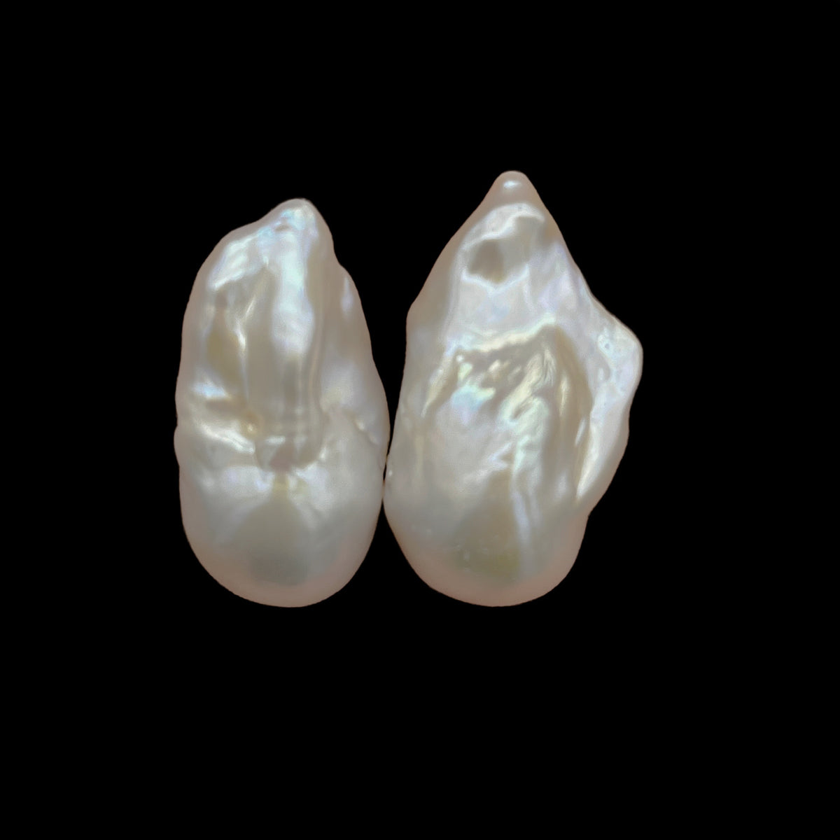 4A 2pcs 17-27mm Loose Flameball Baroque Pearl