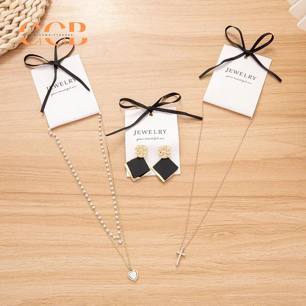 10pcs Fabric Jewelry Display Cards, Jewelry Holder