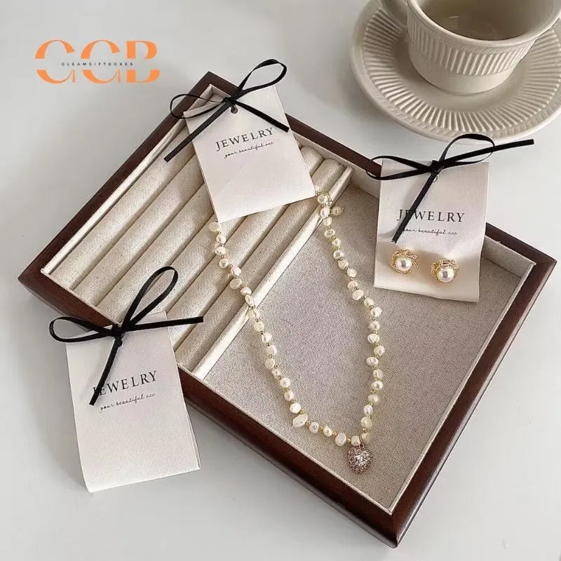 10pcs Fabric Jewelry Display Cards, Jewelry Holder