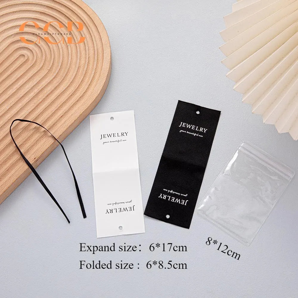 10pcs Fabric Jewelry Display Cards, Jewelry Holder