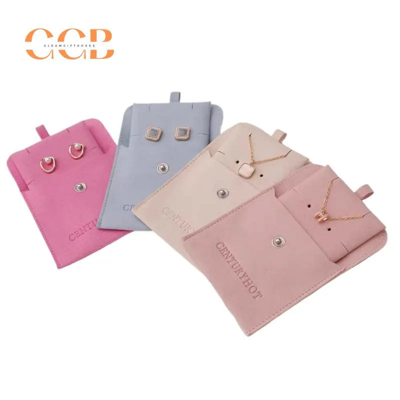 10pcs blue Microfiber Set Jewelry Pouches