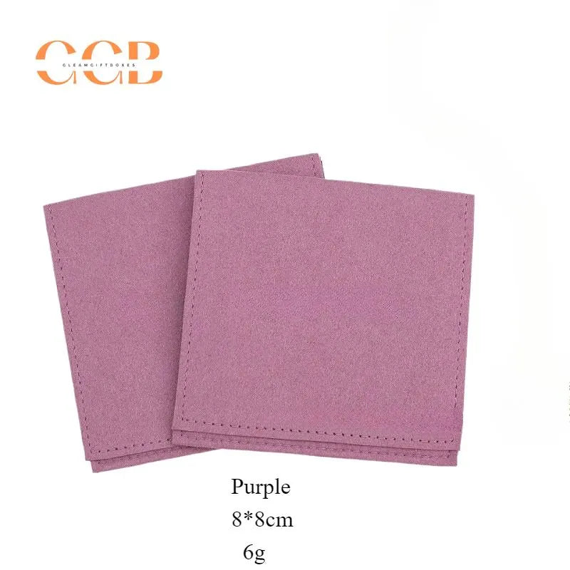 10pcs purple Microfiber Jewelry Pouches