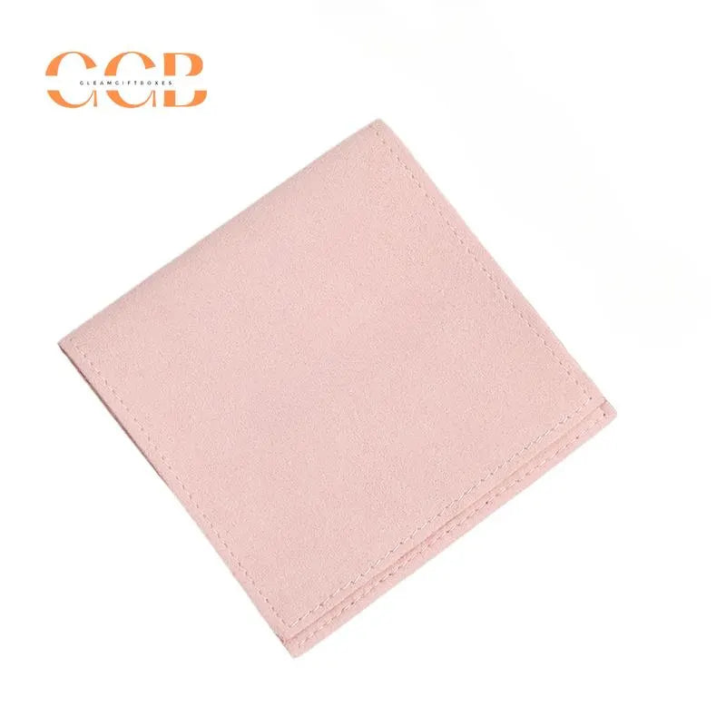 10pcs Pink Microfiber Jewelry Pouches