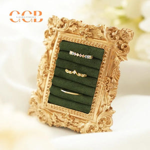 Vintage Gold Ring Display Jewelry Holder for Wedding Photography Props