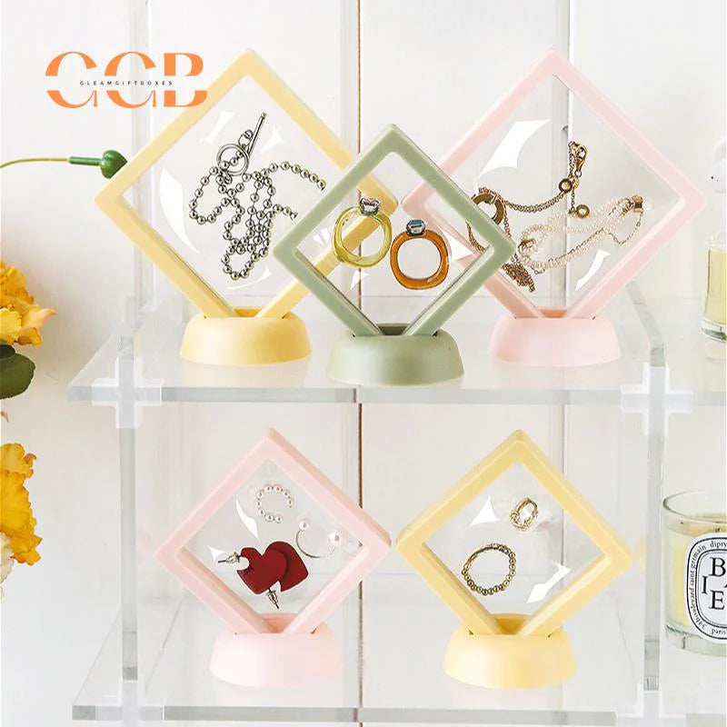 10pcs Purple Floating Jewelry Display Box