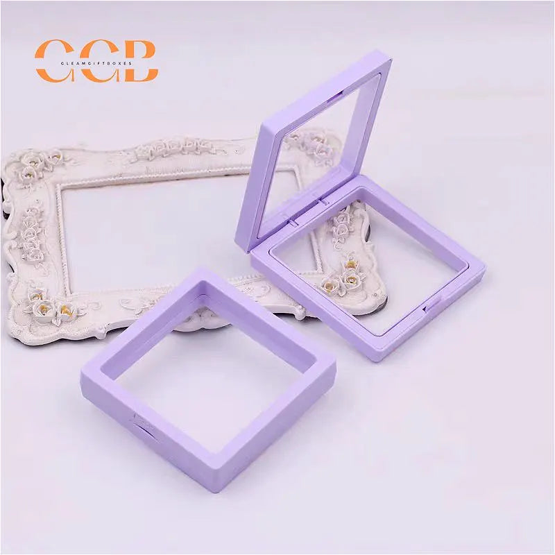 10pcs Purple Floating Jewelry Display Box