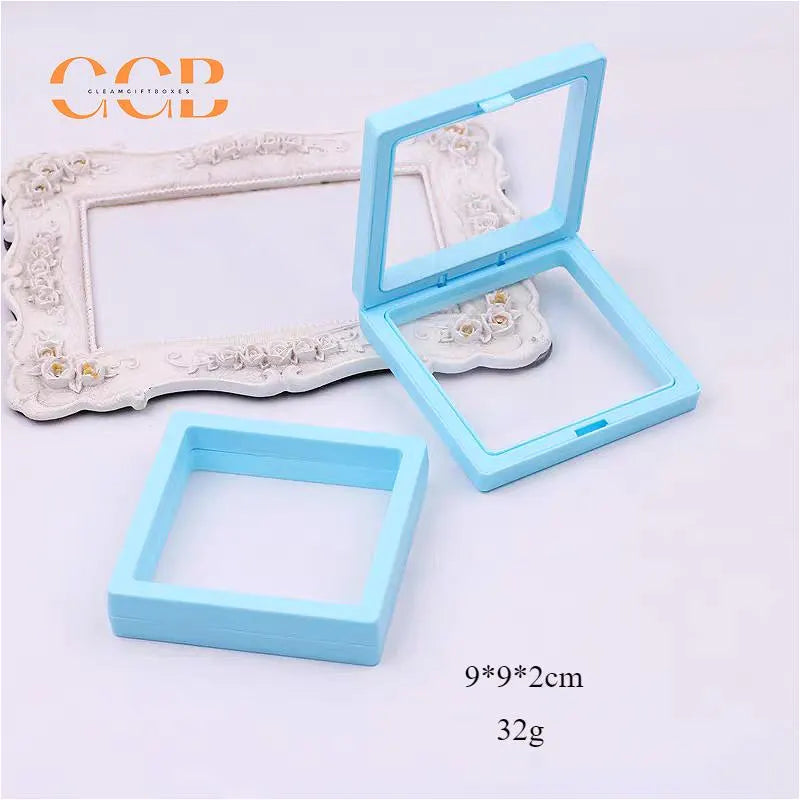 10pcs Blue  Floating Jewelry Display Box