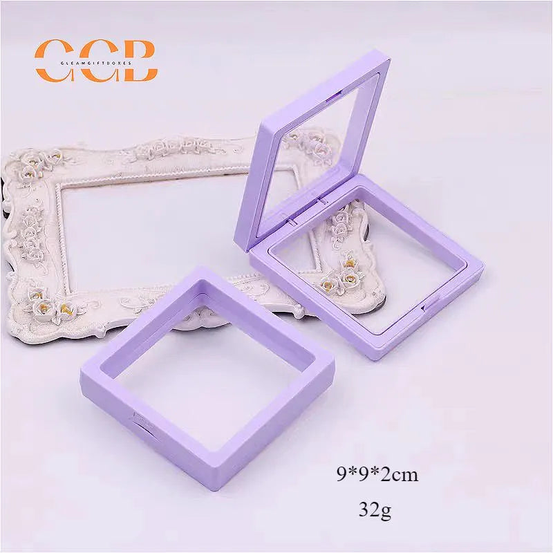 10pcs Purple Floating Jewelry Display Box