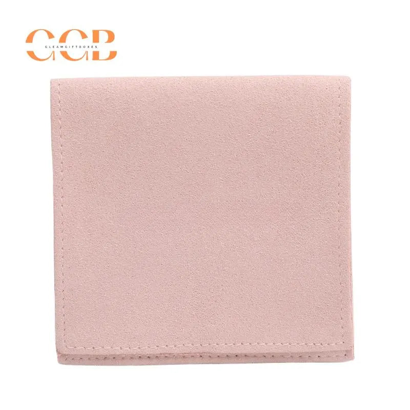10pcs Pink Microfiber Jewelry Pouches