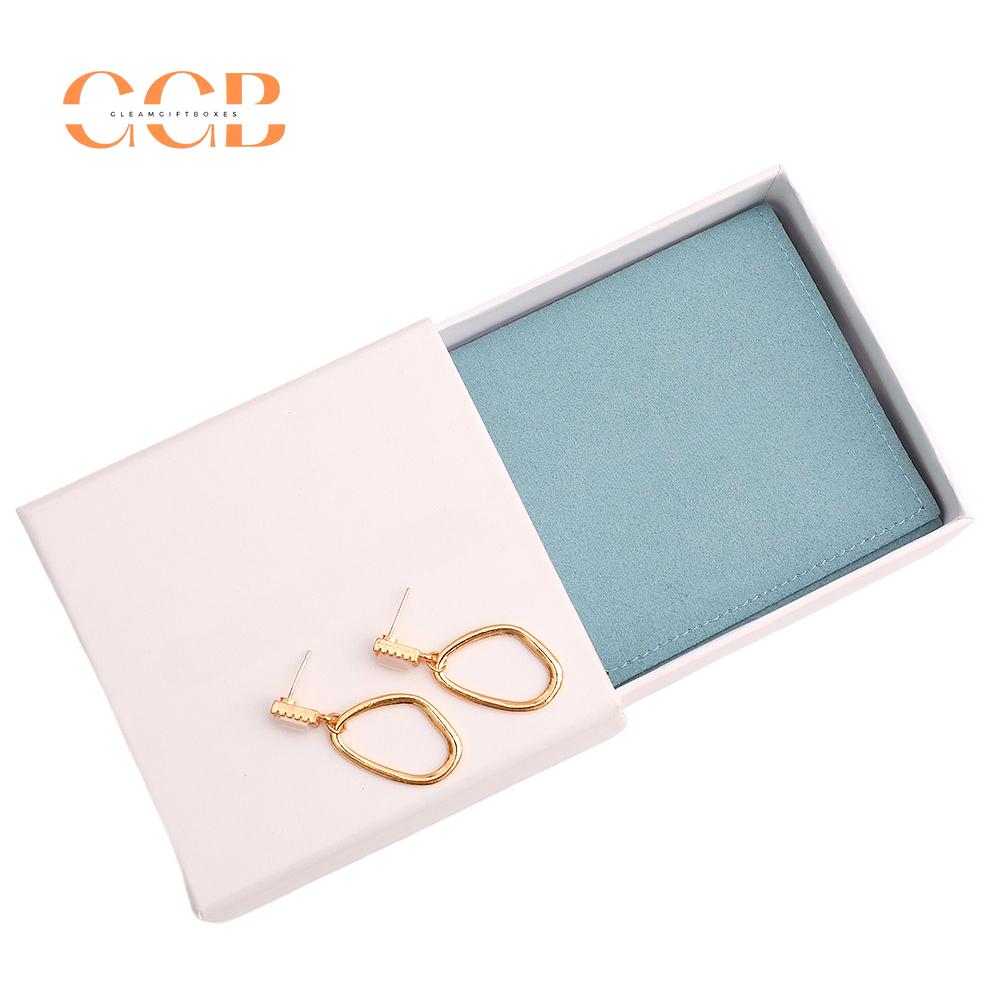 10pcs Blue Microfiber Jewelry Pouches