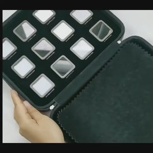 Gemstone Storage Sample Display Box with Loose Stone Organizer