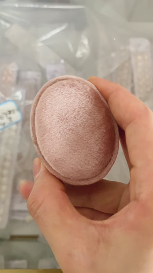 Oval velvet ring box soft velvet jewelry ring box