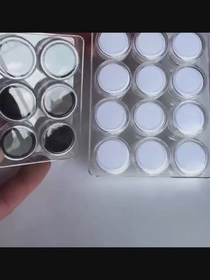 5pcs Acrylic jewelry display tray with lid