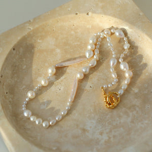 Spliced Long Baroque Necklace