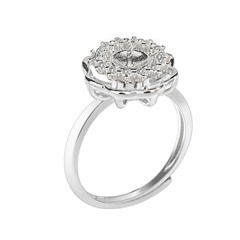 Vintage look pearl ring setting