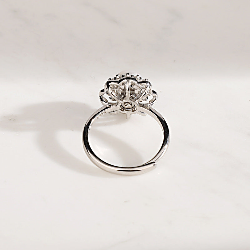 Vintage look pearl ring setting