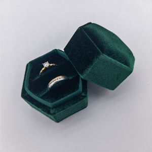 Green Velvet Ring Box